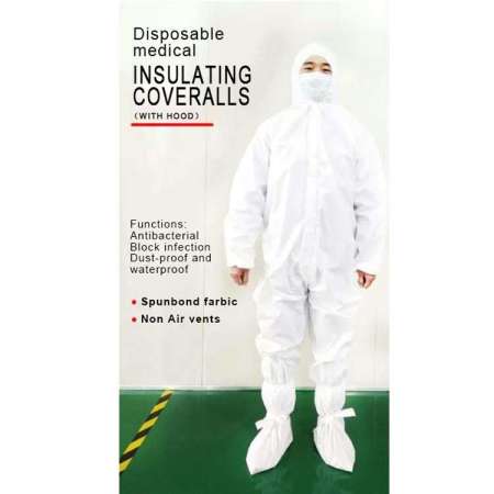 medical PPE suit,  isolation suit coverall Gown